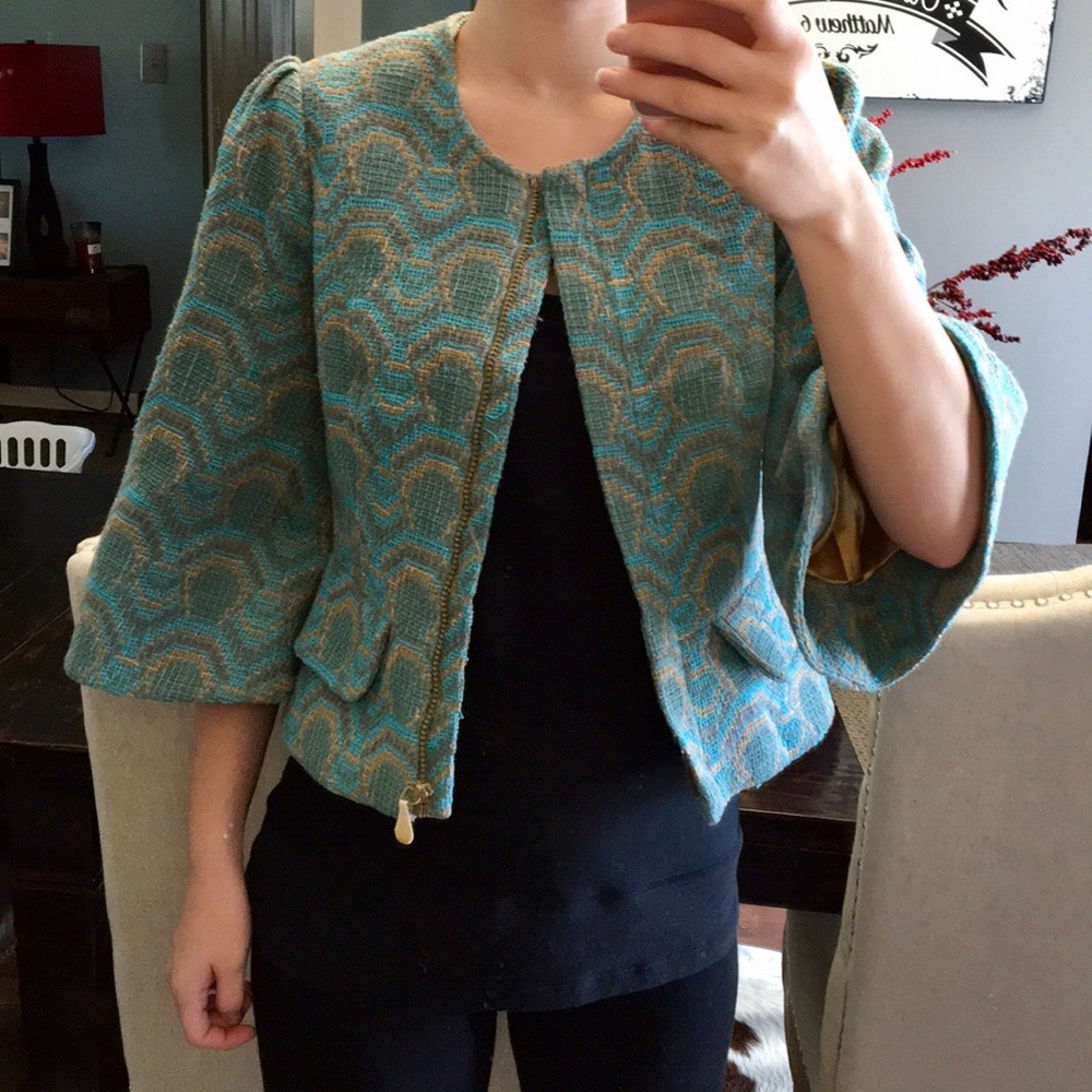 SALE Anthropologie Tracy Reese Wool Vintage Jacket